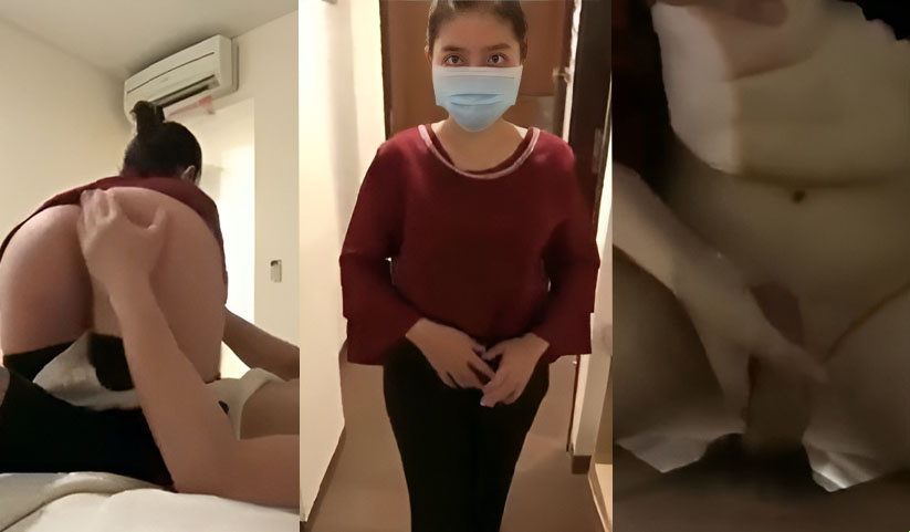서양 남자가 베트남 마사지 여자를 확인합니다 ...